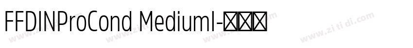 FFDINProCond MediumI字体转换
